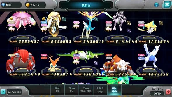 MÃ : #TTS5132- SV 1695 - V6 - DIANCIE BC TAPU FINI BC XERM MEWTWO