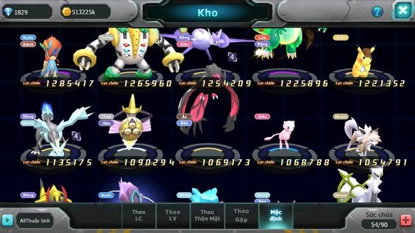 MÃ : #TTS5132- SV 1695 - V6 - DIANCIE BC TAPU FINI BC XERM MEWTWO