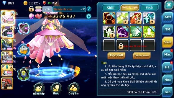 MÃ : #TTS5132- SV 1695 - V6 - DIANCIE BC TAPU FINI BC XERM MEWTWO