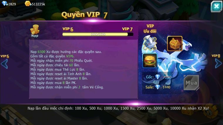 MÃ : #TTS5132- SV 1695 - V6 - DIANCIE BC TAPU FINI BC XERM MEWTWO