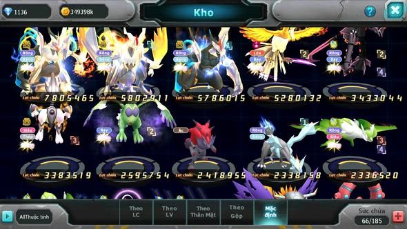 MÃ : #TTS5144 - SV 1727 -TOP42 - V14 - UNVOA BÁ CHỦ WB BÁ CHỦ HOOH DYNAMAX RAYQUAZA MEW GIÁP BC NHIEEUF PET HT