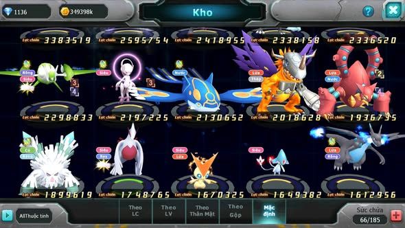 MÃ : #TTS5144 - SV 1727 -TOP42 - V14 - UNVOA BÁ CHỦ WB BÁ CHỦ HOOH DYNAMAX RAYQUAZA MEW GIÁP BC NHIEEUF PET HT