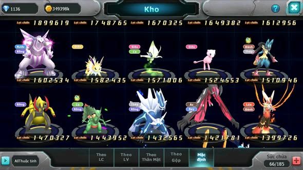 MÃ : #TTS5144 - SV 1727 -TOP42 - V14 - UNVOA BÁ CHỦ WB BÁ CHỦ HOOH DYNAMAX RAYQUAZA MEW GIÁP BC NHIEEUF PET HT