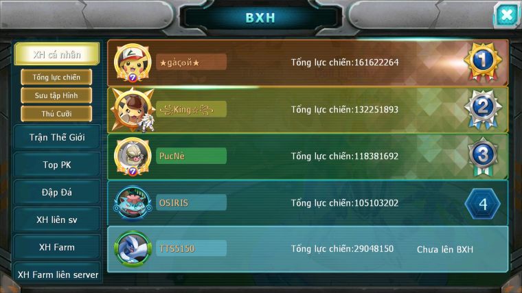 MÃ : #TTS5150 - SV 1252 - DIANCIE DYNAMAX RẮN BĂNG BC SAKATAKA BC UNVOA PALKIA BÁ CHỦ KYOGRE QVLD NHIỀU PET HT