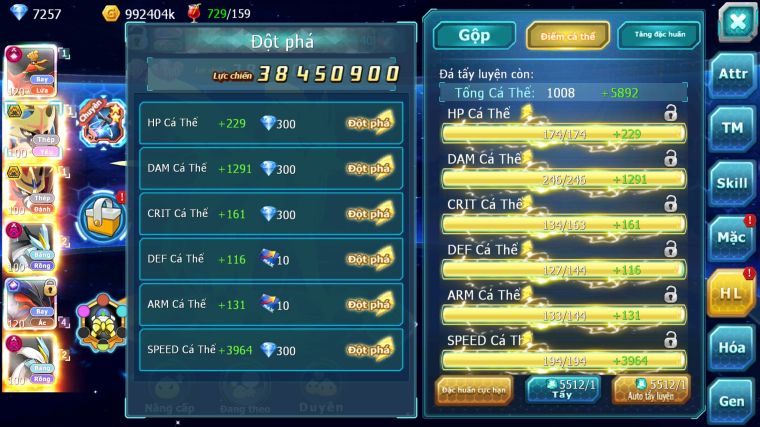 MÃ : #TTS5154 - SV 986 - TOP4 - V17 - HOOH CH DYNAMAX CẶP KIẾM KHIÊN BÁ CHỦ UNVOA BÁ CHỦ WB DYNAMAX YVETAL CỘNG HƯỞNG NHIỀU PET HT