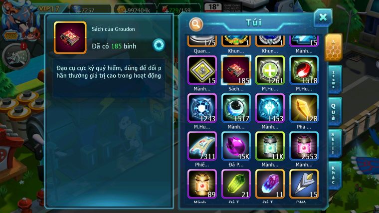 MÃ : #TTS5154 - SV 986 - TOP4 - V17 - HOOH CH DYNAMAX CẶP KIẾM KHIÊN BÁ CHỦ UNVOA BÁ CHỦ WB DYNAMAX YVETAL CỘNG HƯỞNG NHIỀU PET HT