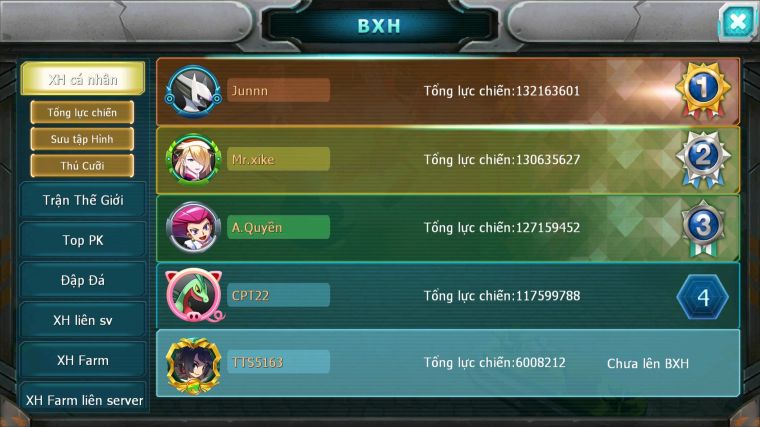 MÃ : #TTS5163 - SV 1152 - V3 - BTAA BC DIANCIE BC UNVOA MEW GIÁP BC PALKIA NHIỀU PET HT