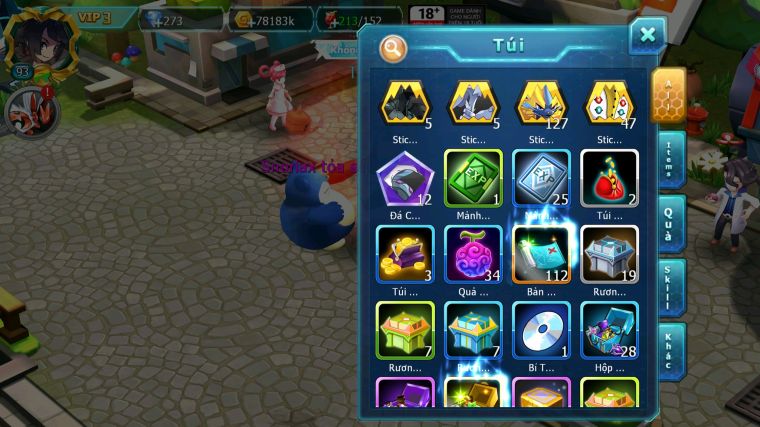 MÃ : #TTS5163 - SV 1152 - V3 - BTAA BC DIANCIE BC UNVOA MEW GIÁP BC PALKIA NHIỀU PET HT