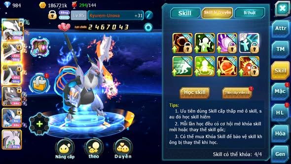 MÃ : #TTS5161 - SV 1749 - UNVOA CẶP LATI BÁ CHỦ MEW GIÁP LUGIA GÔDRA