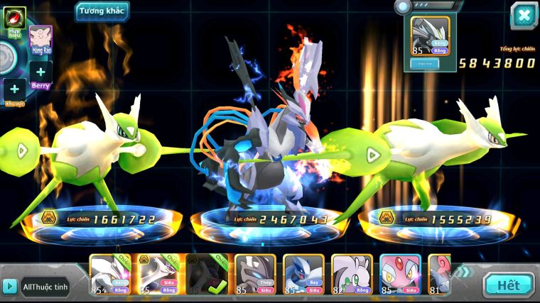 MÃ : #TTS5161 - SV 1749 - UNVOA CẶP LATI BÁ CHỦ MEW GIÁP LUGIA GÔDRA