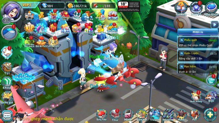 MÃ : #TTS5161 - SV 1749 - UNVOA CẶP LATI BÁ CHỦ MEW GIÁP LUGIA GÔDRA