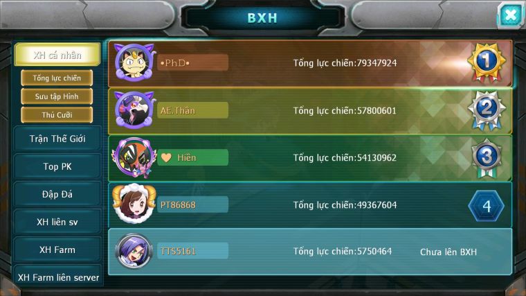 MÃ : #TTS5161 - SV 1749 - UNVOA CẶP LATI BÁ CHỦ MEW GIÁP LUGIA GÔDRA