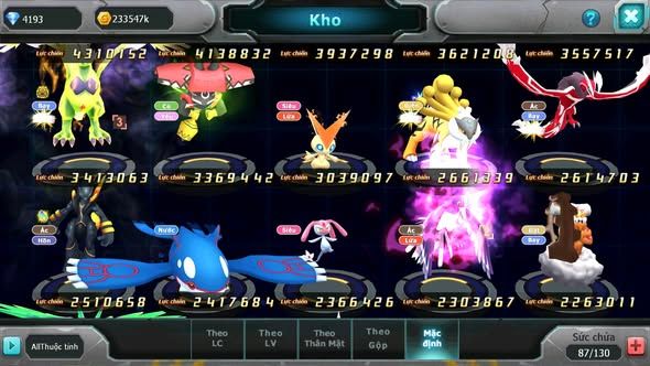 MÃ : #TTS5169 - SV 1337 - TOP51 - V12 - 3K5 SÁCH - DIANCIE DYNAMAX HOOH BC TAPU FINI BC XERM BC UNVOA WB BC NHIỀU PET HT