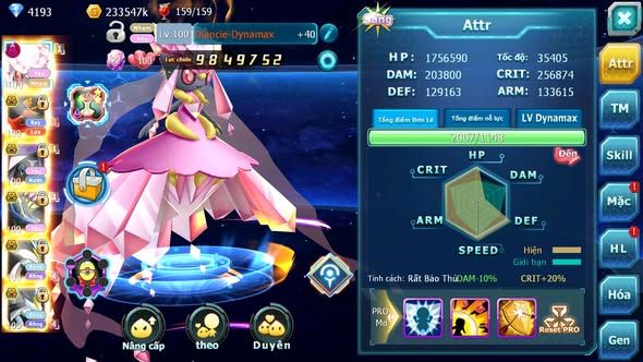 MÃ : #TTS5169 - SV 1337 - TOP51 - V12 - 3K5 SÁCH - DIANCIE DYNAMAX HOOH BC TAPU FINI BC XERM BC UNVOA WB BC NHIỀU PET HT