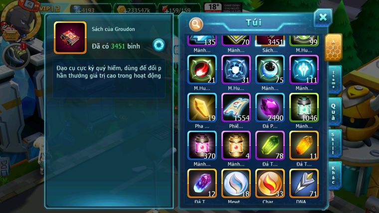 MÃ : #TTS5169 - SV 1337 - TOP51 - V12 - 3K5 SÁCH - DIANCIE DYNAMAX HOOH BC TAPU FINI BC XERM BC UNVOA WB BC NHIỀU PET HT