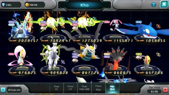 MÃ : #TTS5175 - SV 1799 - TOP15 - V6 - UNVOA CẶP LATI BÁ CHỦ MES KYOPE ZEVIL GIRATINA