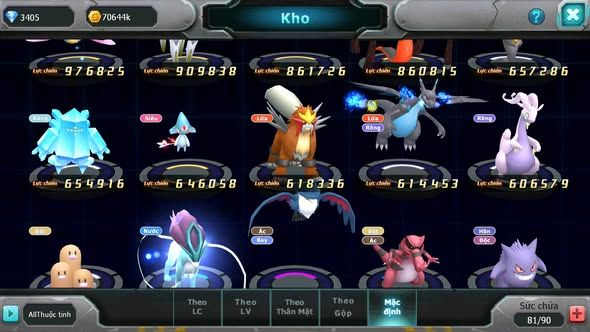 MÃ : #TTS5175 - SV 1799 - TOP15 - V6 - UNVOA CẶP LATI BÁ CHỦ MES KYOPE ZEVIL GIRATINA