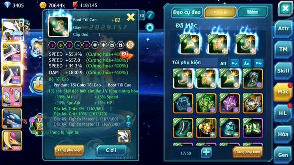 MÃ : #TTS5175 - SV 1799 - TOP15 - V6 - UNVOA CẶP LATI BÁ CHỦ MES KYOPE ZEVIL GIRATINA