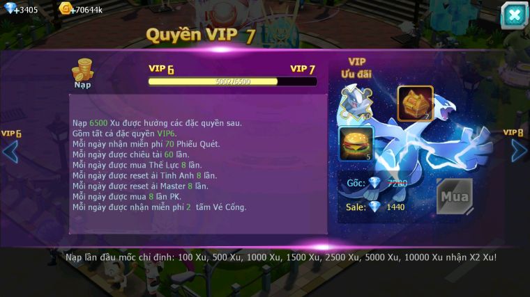 MÃ : #TTS5175 - SV 1799 - TOP15 - V6 - UNVOA CẶP LATI BÁ CHỦ MES KYOPE ZEVIL GIRATINA