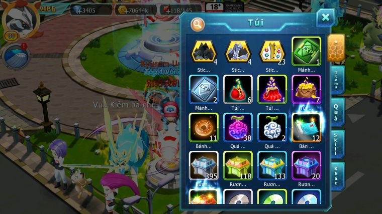 MÃ : #TTS5175 - SV 1799 - TOP15 - V6 - UNVOA CẶP LATI BÁ CHỦ MES KYOPE ZEVIL GIRATINA