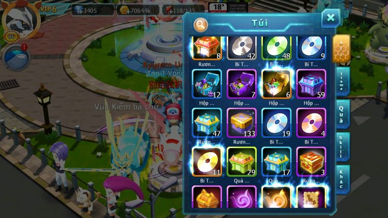 MÃ : #TTS5175 - SV 1799 - TOP15 - V6 - UNVOA CẶP LATI BÁ CHỦ MES KYOPE ZEVIL GIRATINA