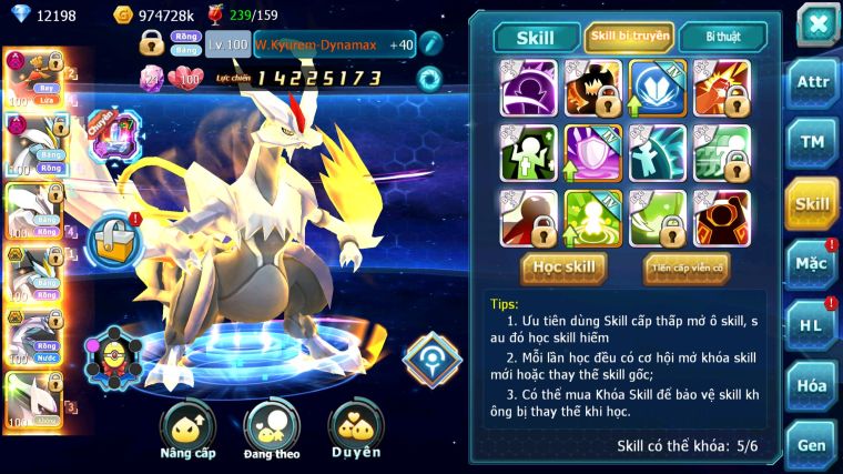 MÃ : #TTS5174 - SV 987 - TOP31 V12 - 12K KC - HOOH DYNAMAX WHITE DYNAMAX BLACK UNVOA PALKIA BC NHIỀU PET BÁ CHỦ QUÁ NGON