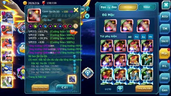 MÃ : #TTS5172 - SV 1550 - TOP 45 - V15 - CHIM SẮT BÁ CHỦ DYNAMAX HOOH CỘNG HƯỞNG KORAIDON BÁ CHỦ DRAK HOOH BÁ CHỦ NHIỀU PET HT