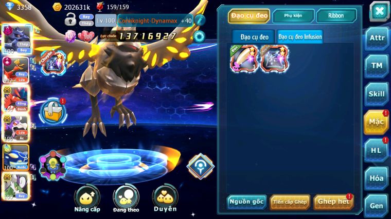 MÃ : #TTS5172 - SV 1550 - TOP 45 - V15 - CHIM SẮT BÁ CHỦ DYNAMAX HOOH CỘNG HƯỞNG KORAIDON BÁ CHỦ DRAK HOOH BÁ CHỦ NHIỀU PET HT