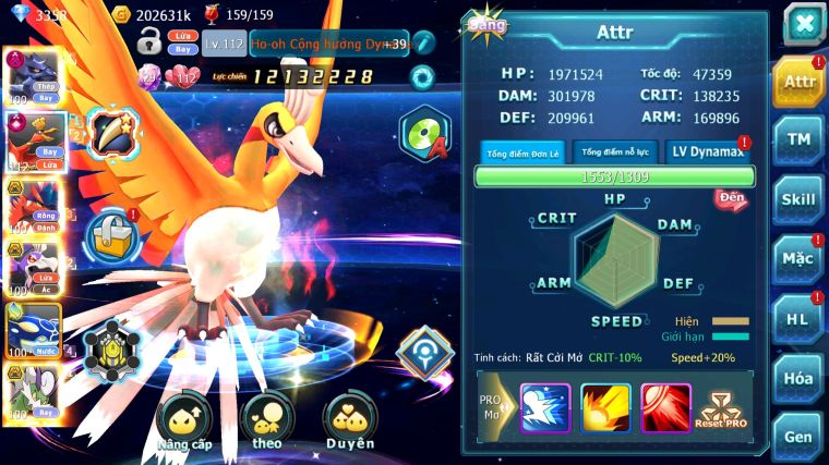 MÃ : #TTS5172 - SV 1550 - TOP 45 - V15 - CHIM SẮT BÁ CHỦ DYNAMAX HOOH CỘNG HƯỞNG KORAIDON BÁ CHỦ DRAK HOOH BÁ CHỦ NHIỀU PET HT