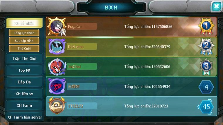 MÃ : #TTS5172 - SV 1550 - TOP 45 - V15 - CHIM SẮT BÁ CHỦ DYNAMAX HOOH CỘNG HƯỞNG KORAIDON BÁ CHỦ DRAK HOOH BÁ CHỦ NHIỀU PET HT