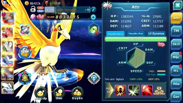 MÃ : #TTS5199 - S1693 -V10 - 15K KC - HOOH DYNAMXA QVLD BC THẦN GIÓ BC LUGIA BC UNVOA NHIỀU PET HT