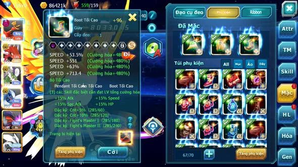 MÃ : #TTS5199 - S1693 -V10 - 15K KC - HOOH DYNAMXA QVLD BC THẦN GIÓ BC LUGIA BC UNVOA NHIỀU PET HT