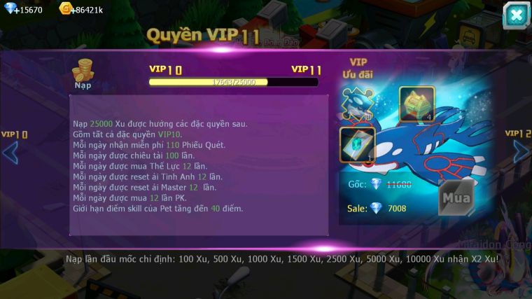 MÃ : #TTS5199 - S1693 -V10 - 15K KC - HOOH DYNAMXA QVLD BC THẦN GIÓ BC LUGIA BC UNVOA NHIỀU PET HT