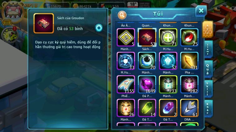 MÃ : #TTS5199 - S1693 -V10 - 15K KC - HOOH DYNAMXA QVLD BC THẦN GIÓ BC LUGIA BC UNVOA NHIỀU PET HT