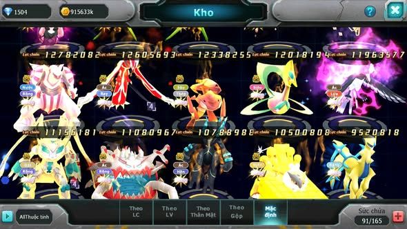 MÃ : #TTS5198 - S722 - TOP 6 - V15 - HOOH CỘNG HƯỞNG DYNAMAX HOOPA BÁ CHỦ RAYQUAZA BC NHIỀU PET HT BUILD KHỎE CHO AE