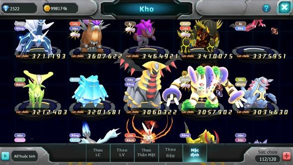 MÃ : #TTS5196 - S1445 - V8 - 1K6 SÁCH - PALKIA CỘNG HƯỞNG HOOH BÁ CHỦ WHITE BC KYOGRE BC CẶP LATI BC THẦN GIÓ BC