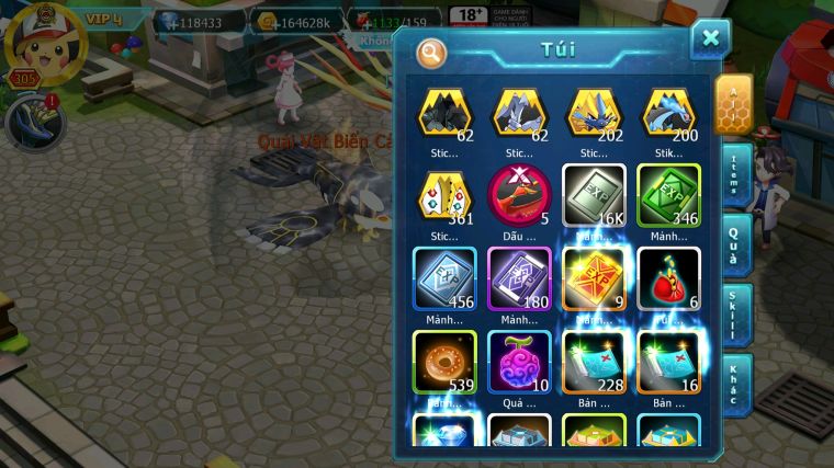 MÃ : #TTS5204 - S90 - 118K KC - 1K SÁCH - HOOH DYNAMAX DIANCIE BC UNVOA WB BC YVETAL BC CẶP CÁ BC NHIỀU PET BC