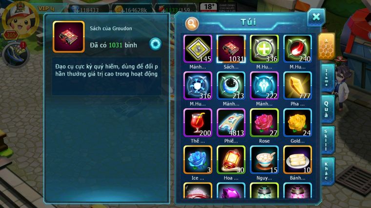 MÃ : #TTS5204 - S90 - 118K KC - 1K SÁCH - HOOH DYNAMAX DIANCIE BC UNVOA WB BC YVETAL BC CẶP CÁ BC NHIỀU PET BC