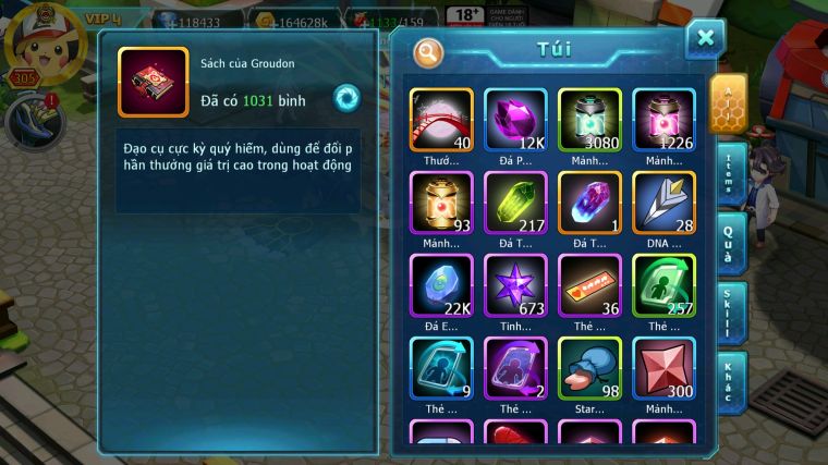 MÃ : #TTS5204 - S90 - 118K KC - 1K SÁCH - HOOH DYNAMAX DIANCIE BC UNVOA WB BC YVETAL BC CẶP CÁ BC NHIỀU PET BC