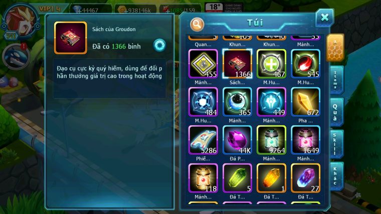 MÃ : #TTS5203 - S1253 - TOP 4 - V14 - 44K KC - 1K3 SÁCH - HOOH CỘNG HƯỞNG DYNAMAX YVETAL CỘNG HƯỞNG PALKIA CỘNG HƯỞNG UNVOA BC WB BC DYNAMAX