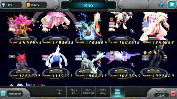 MÃ : #TTS5210 - S1152 BTAA BC DIANCIE BC UNVOA MEW GIÁP BC PALKIA BC