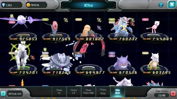 MÃ : #TTS5210 - S1152 BTAA BC DIANCIE BC UNVOA MEW GIÁP BC PALKIA BC