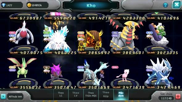 MÃ : #TTS5206 - S1347 - TOP 22 - V14 - WHITE CỘNG HƯỞNG PALKIA CỘNG HƯỞNG BLACK BC KYOGRE BC UNVOA CẶP LATI BC RẮN BĂNG BC