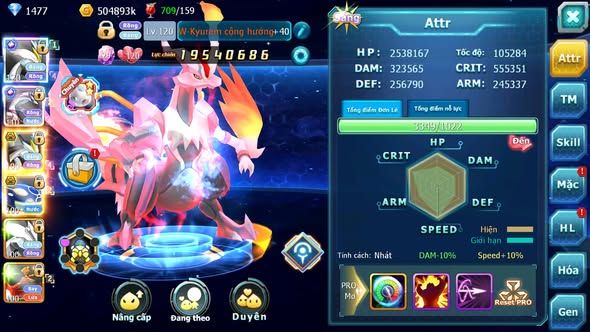 MÃ : #TTS5206 - S1347 - TOP 22 - V14 - WHITE CỘNG HƯỞNG PALKIA CỘNG HƯỞNG BLACK BC KYOGRE BC UNVOA CẶP LATI BC RẮN BĂNG BC