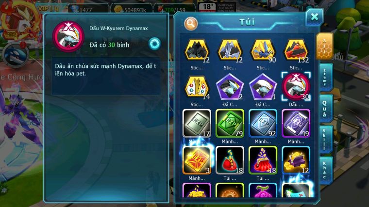 MÃ : #TTS5206 - S1347 - TOP 22 - V14 - WHITE CỘNG HƯỞNG PALKIA CỘNG HƯỞNG BLACK BC KYOGRE BC UNVOA CẶP LATI BC RẮN BĂNG BC