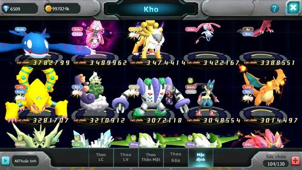 MÃ : #TTS5215 - S1464 - TOP 48 - V12 - DIANCIE DYNAMAX RẮN BĂNG BC WHITE BC UNVOA SAKATAKA BC NHIỀU PET HT