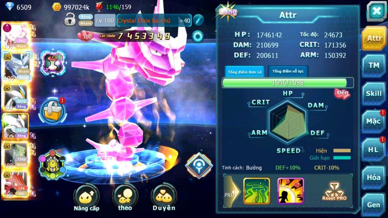 MÃ : #TTS5215 - S1464 - TOP 48 - V12 - DIANCIE DYNAMAX RẮN BĂNG BC WHITE BC UNVOA SAKATAKA BC NHIỀU PET HT