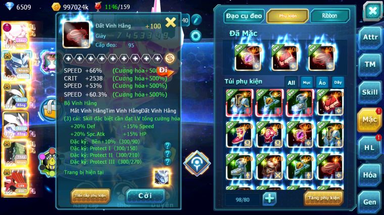 MÃ : #TTS5215 - S1464 - TOP 48 - V12 - DIANCIE DYNAMAX RẮN BĂNG BC WHITE BC UNVOA SAKATAKA BC NHIỀU PET HT