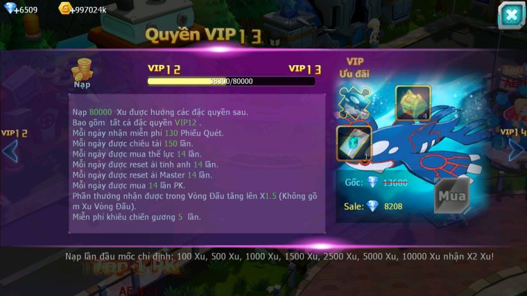 MÃ : #TTS5215 - S1464 - TOP 48 - V12 - DIANCIE DYNAMAX RẮN BĂNG BC WHITE BC UNVOA SAKATAKA BC NHIỀU PET HT