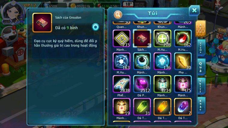 MÃ : #TTS5215 - S1464 - TOP 48 - V12 - DIANCIE DYNAMAX RẮN BĂNG BC WHITE BC UNVOA SAKATAKA BC NHIỀU PET HT